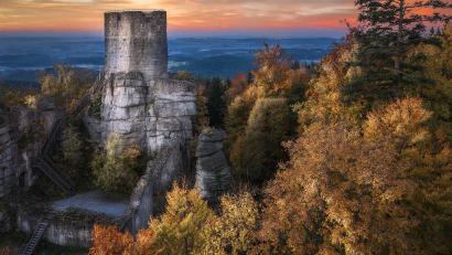 Bild:  Heinrich Flieger/exb
Das Bild mit dem Titel "Herbstmorgen am Weissenstein" von Heinrich Flieger