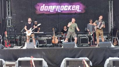 Bild: gz
Die Dorfrocker aus Kirchaich bei Bamberg sorgen für Stimmung..