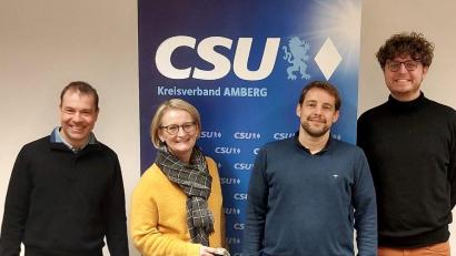 Bild: exb
Das neue Vorstandsgremium der CSU Dreifaltigkeit (von links): Maxim Ziegler, Susanne Herding, Matthias Schöberl und Timo Doleschal.