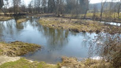 Bild: mad
Im Zuge des Brückenneubaus in Schwarzhofen soll die Schwarzach wieder ökologisch umgebaut und aufgewertet werden.