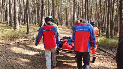 Bild: exb/Bergwacht
Zu 20 Einsätzen rückte die Bergwacht im Landkreis Schwandorf vergangenes Jahr aus - hier am Weinberg.