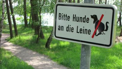 Archivbild: Götz
Hunde an die Leine: Ein Appell, der in Schwarzhofen oft vergeblich ist.