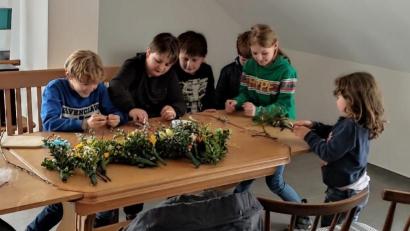 Bild: Anette Pößl /exb
Die Haager Kinder waren mit Feuereifer bei der Sache.