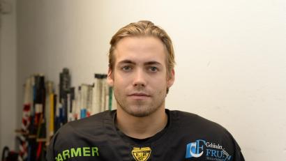 Archivbild: Andreas Brückmann
Brett Mennear hatte eine starke erste Saison beim ERSC Amberg. In 41 Spielen kam er auf 50 Scorerpunkte.