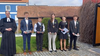 Bild: bk
Fünf junge Christen bekräftigten am Sonntag ihren Glauben.