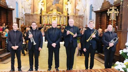 Bild: do
Traditionell sind Bavarian Brass am Ostermontag in der Klosterkirche Speinshart zu Gast.