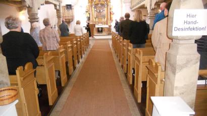 Bild: jba
Auch in der evangelischen Gemeinde St. Pankratius in Flossenbürg feierten am Karfreitag einige Gläubige einen Gottesdienst.