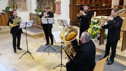 Bild: do
Die Ukraine im Herzen – unter diesem Motto gab Kyiv-Brass in der Klosterkirche Speinshart ein Konzert für den Frieden.