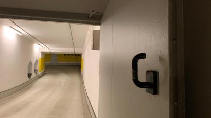 Bild: Gabi Schönberger
Der ehemalige Luftschutzbunker in der Tiefgarage des Klinikums Weiden ist nicht funktionsfähig.