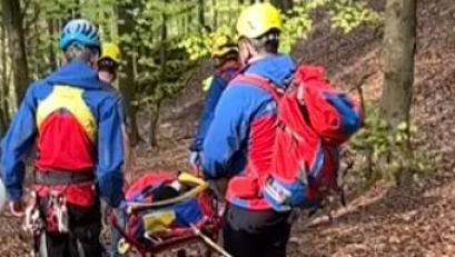 Bild: Maximilian Knab/Bergwacht Amberg
Die Bergwachten Amberg und Sulzbach-Rosenberg waren am Freitagnachmittag am Höhenglückstein im Einsatz.