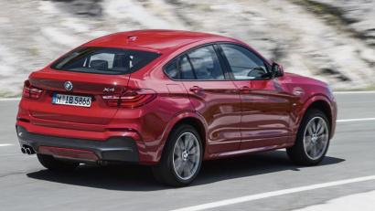Bild: BMW AG/dpa
Sportliche Linie: Das Coupé X4 basiert auf dem SUV X3 und ist auch mit M-Sportpaket (Foto) im Angebot.