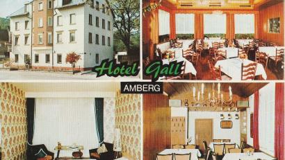 Repro: Sammlung Dieter Weiß
Diese Postkarte aus der Sammlung von Dieter Weiß zeigt das Hotel Gall in den 1970er Jahren. Damals wurde hier phantastisch gekocht und ausgelassen gefeiert.