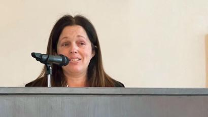 Bild: Michael Cerny/exb
Die französische Generalkonsulin in Bayern, Corinne Pereira da Silva, war Hauptrednerin beim Europatag im Amberger Rathaus.
