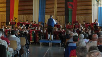 Bild: adj
Die Jugendblaskapelle präsentierte in der Witronhalle ein abwechslungsreiches musikalisches Repertoire.