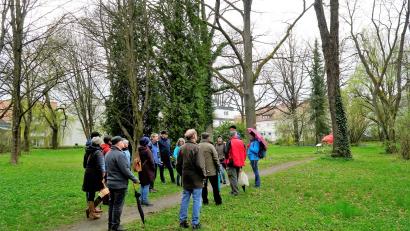 Bild: stg
Die Führung führte auch durch den Falkenstein-Park.