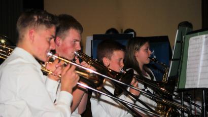 Bild: Rainer Sollfrank/exb
Unter anderem die Bläser wirken am das Frühjahrskonzert der Musikschule Vierstädtedreieck im Jugendheim Grafenwöhr mit.
