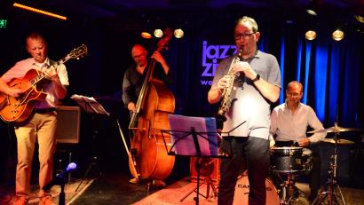 Bild: Kunz
Das Alberto Menendez/Michael Arlt Quartett spielte beim Jazz-Zirkel in Weiden.