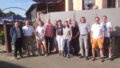 Bild: exb
Auf dem Bild der neue Volleyball-Bezirksrat mit Vorsitzendem Werner Schmitt (Zweiter von links) und BVV-Vizepräsident Rupert Hafner (links).