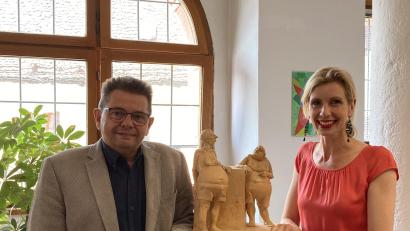 Bild: aks
Alfred Tischler und seine Nachfolgerin Angela Thar