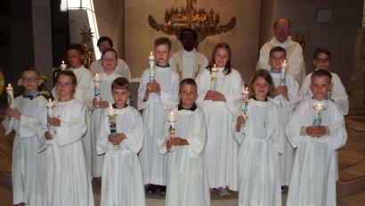 Bild: e
Die Kinder vom Kommuniontag am 15. Mai in der Pfarrei St. Antonius/St. Wolfgang.