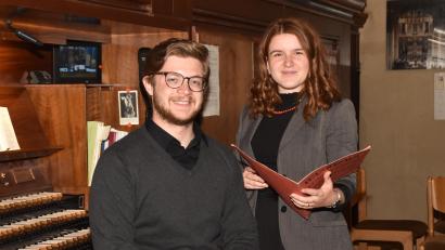 Bild: hcz
Jonas Dippon und Mirijam Denz gestalteten ein Konzert in der Josefskirche.