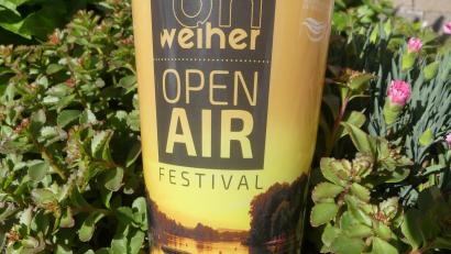 Bild: rn
Dieser 0,5 Liter-Mehrweg-Becher findet beim, „Oh-Weiher“-Festival Verwendung