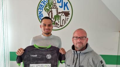 Bild: DJK Gebenbach/exb
Maurice Albers (links) und Trainer Markus Kipry.