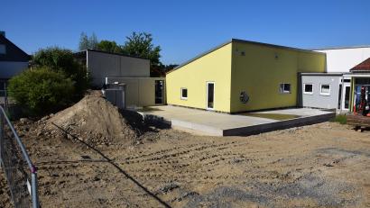 Bild: fla
Bevor hier Kinder in die zweite Krippengruppe einziehen können, müssen noch viele Arbeiten erledigt werden. Im Moment ist noch nicht allzu viel zu sehen.