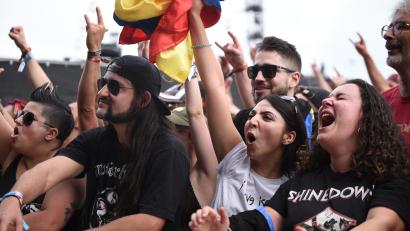 Bild: Tobias Schwarzmeier
Mit guter Laune und tollem Wetter startet das Kultfestival Rock im Park am Freitag.