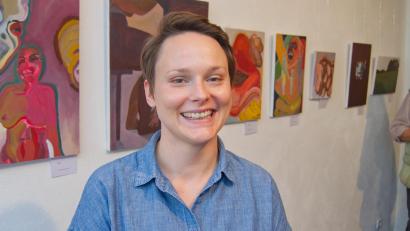 Bild: Michael Prechtl/exb
Stephanie Heike zeigt eine Auswahl ihrer Werke in der Galerie der Gruppe 81 in Sulzbach-Rosenberg.