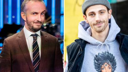 Bild: Vennenbernd/Dittrich/dpa
Nach einem TV-Beitrag von Jan Böhmermann (l) steht der Influencer Fynn Kliemann in der Kritik.