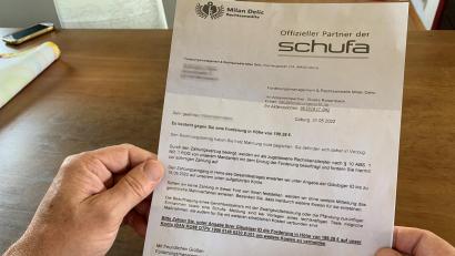 Bild: Gabi Schönberger
Der Brief von "Rechtsanwalt" Milan Delic hat rein äußerlich offiziellen Charakter. Es handelt sich jedoch dabei um eine neue Masche von Betrügern.