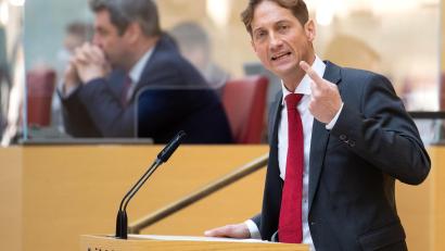 Bild: Sven Hoppe
AfD-Politiker Ingo Hahn spricht im bayerischen Landtag.