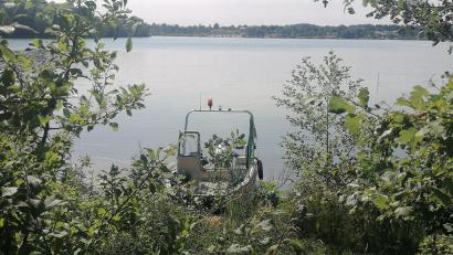 Bild: wrl
Mehrere Boote der Wasserwacht waren am Murner See im Einsatz.