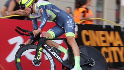 Bild: Andrzej Grygiel/dpa
Georg Zimmermann aus Deutschland vom Team Intermarche-Wanty-Gobert Materiaux in Aktion.