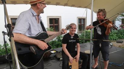 Bild: Kunz
Hubert Treml (links) mit Klaus Kuran und Sepp Zauner.