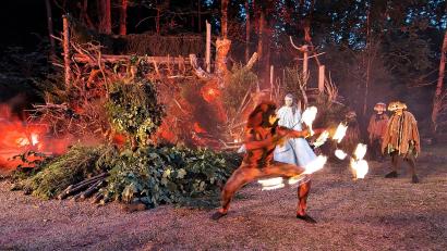 Bild: lg
Die Elemente Feuer, Wasser, Luft und Erde bestimmen mit den Waldschraten das märchenhafte Geschehen, zu dem nur besondere Menschen einen Zugang finden.