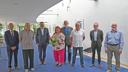 Bild: Thomas Graml, Stadt Amberg/exb
Von links: Günter Simmerl, Kurt Bauer, OB Michael Cerny, Klara Koller, Erwin Besold, Horst Glöckl, Reiner Busch, Karl Koller