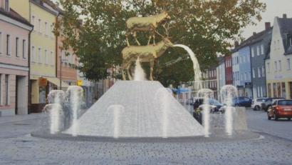 Bild: Gerhard Fleischmann
So soll er aussehen, der neue Brunnen auf dem Hirschauer Marktplatz.