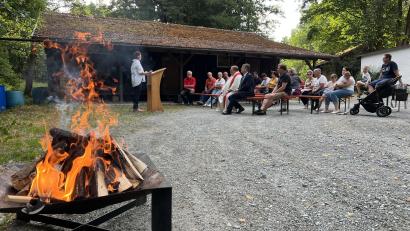 Bild: hai
Waltraud Prischenk hielt die Feuerrede.