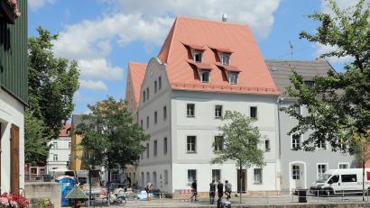 Bild: Wolfgang Steinbacher
Beim Notstain-Haus an der Schiffgasse ist das Gerüst abgebaut. Mit anderen Worten: Die Eröffnung von "Das Notstain" rückt immer näher.
