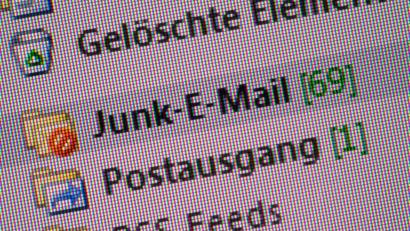 Symbolbild: Andrea Warnecke/dpa
Auch die Polizei ist nicht davor gefeit, Adressat von Junk- oder Spam-E-Mails zu werden.