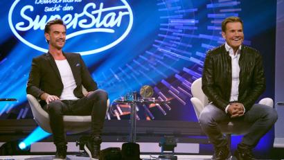 Bild: Stefan Gregorowius/dpa
Der eine geht und der andere kehrt zurück: Florian Silbereisen (l) und Dieter Bohlen.