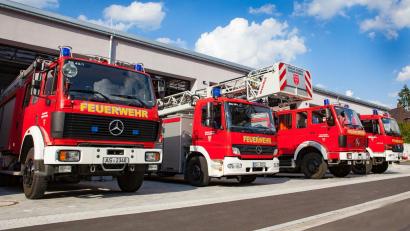 Archivbild: Feuerwehr Sulzbach/exb
Die Fahrzeuge der Sulzbacher Feuerwehr wären von der Umrüstung auch betroffen. Sie sollen Abbiege-Assistenzsysteme erhalten, die Fußgänger im Toten Winkel erkennen und Unfälle vermeiden sollen.
