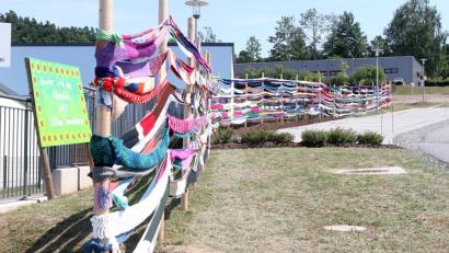 Bild: lst/exb
Der längste Schal der Oberpfalz ist im HPZ Irchenrieth.