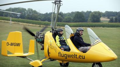 Archivbild: Wolfgang Steinbacher
Am Samstag und Sonntag gibt es auf dem Fluggelände in Rammertshof wieder spektakuläre Vorführungen. Rundflüge – zum Beispiel mit einem Gyrokopter gehören aber auch dazu.