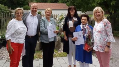 Bild: e
Mitgliederehrung bei der Frauen-Union Schnaittenbach (von links): Monika Epp, Bürgermeister Marcus Eichenmüller, Anni Schwarz, Birgit Barth, Gunda Dobmeier, und Elisabeth Kraus.