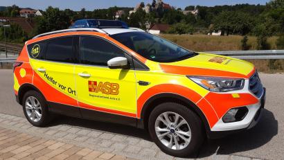 Bild: ASB/exb
So sieht es aus, das neues HvO-Auto des ASB Regionalverbands Jura.
