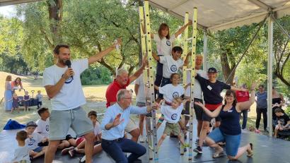 Bild: exb
"Kinder stark machen", ist das Ziel: Diesem Zweck dienen die Mitmachstationen im Erlebnisland der Bundeszentrale für gesundheitliche Aufklärung.