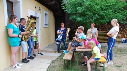 Archivbild: enz
Auch der Musikverein Ernestgrün beteiligt sich beim Ferienprogramm. Dabei dreht sich natürlich alles "Rund um die Musik".
